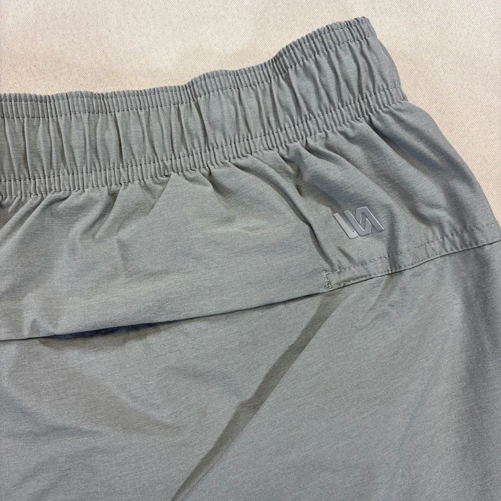 Men's Athletic Drawstring Shorts - Light Gray